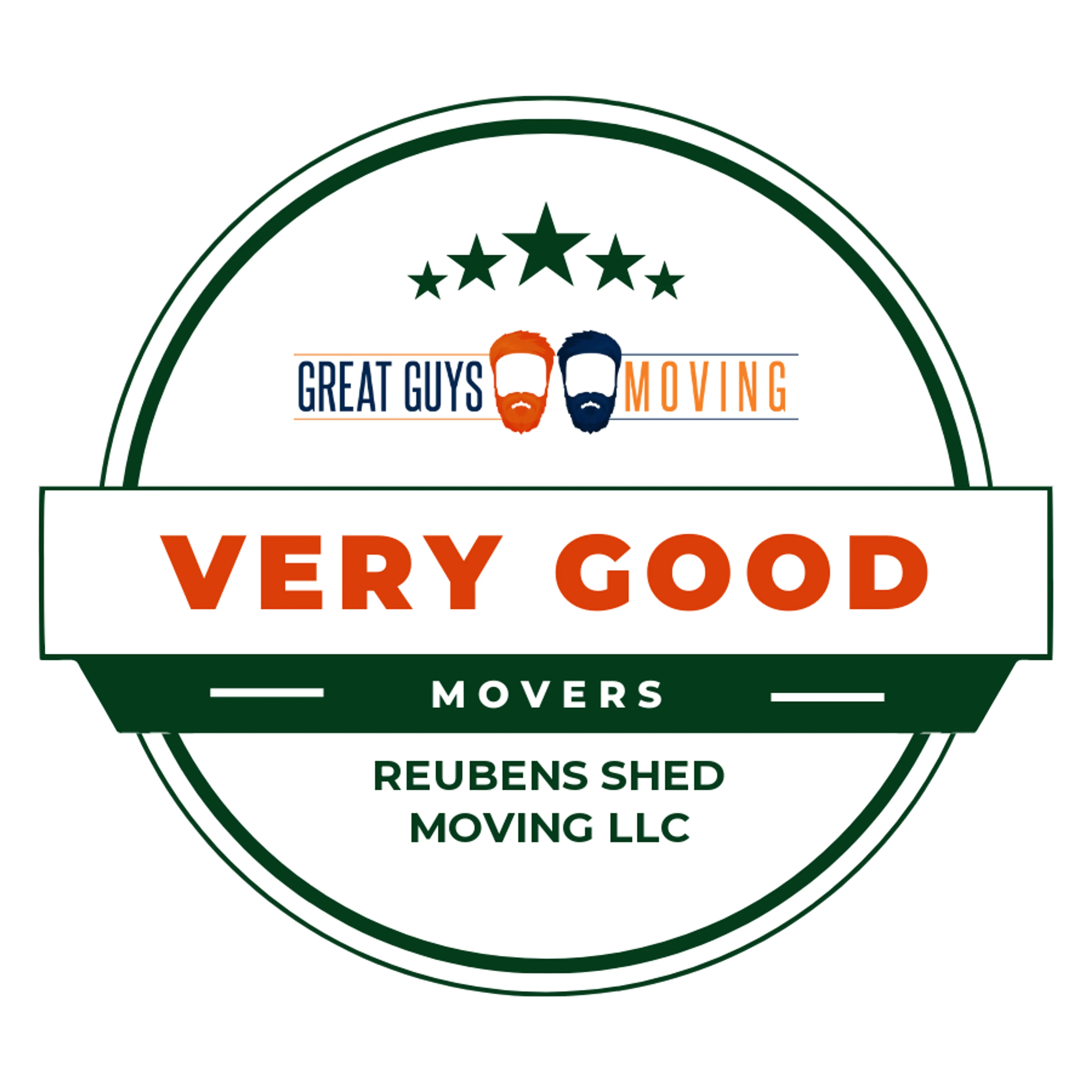 Reubens Shed Moving LLC Rating Image 2025 award