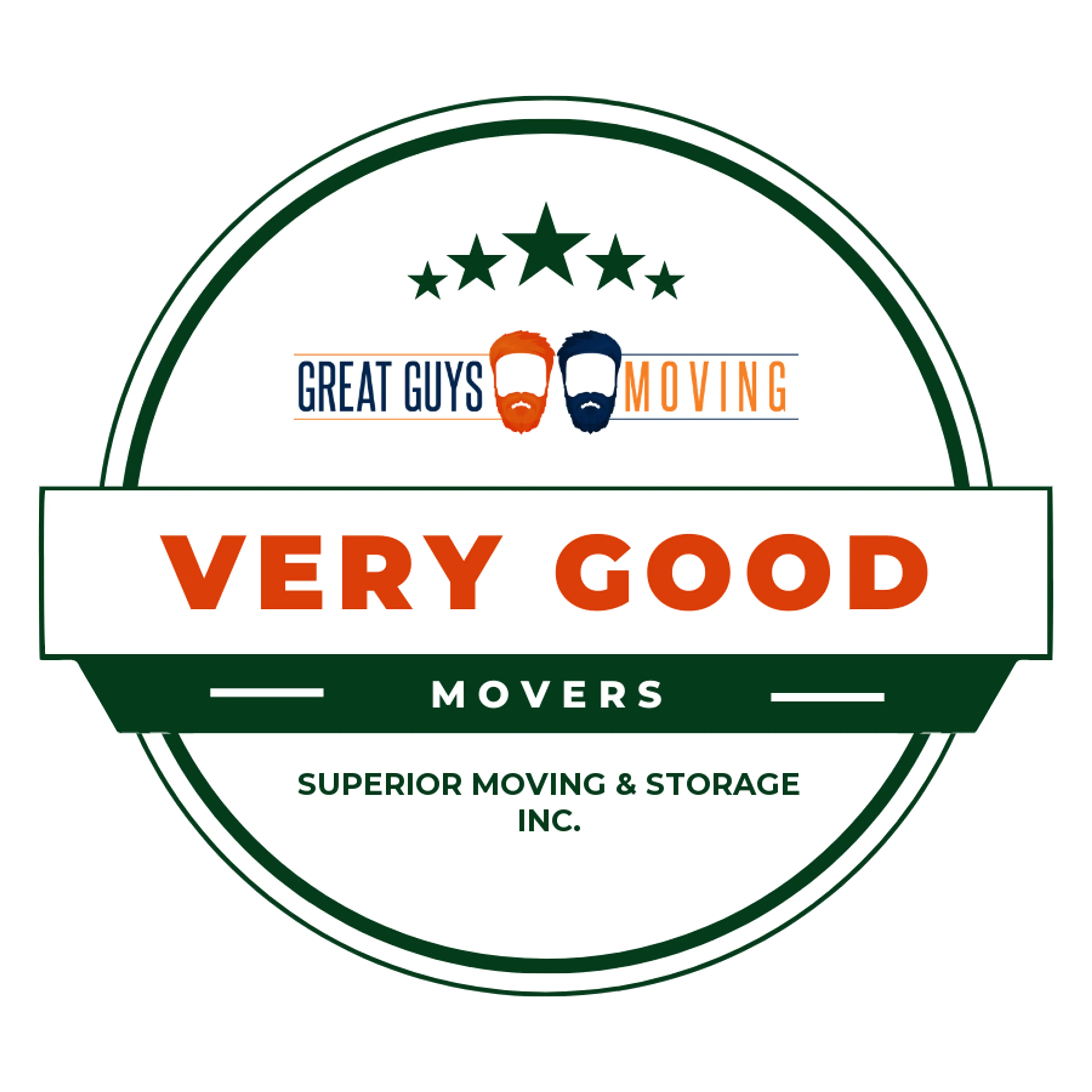 Superior Moving & Storage Inc. Rating Image 2025 award