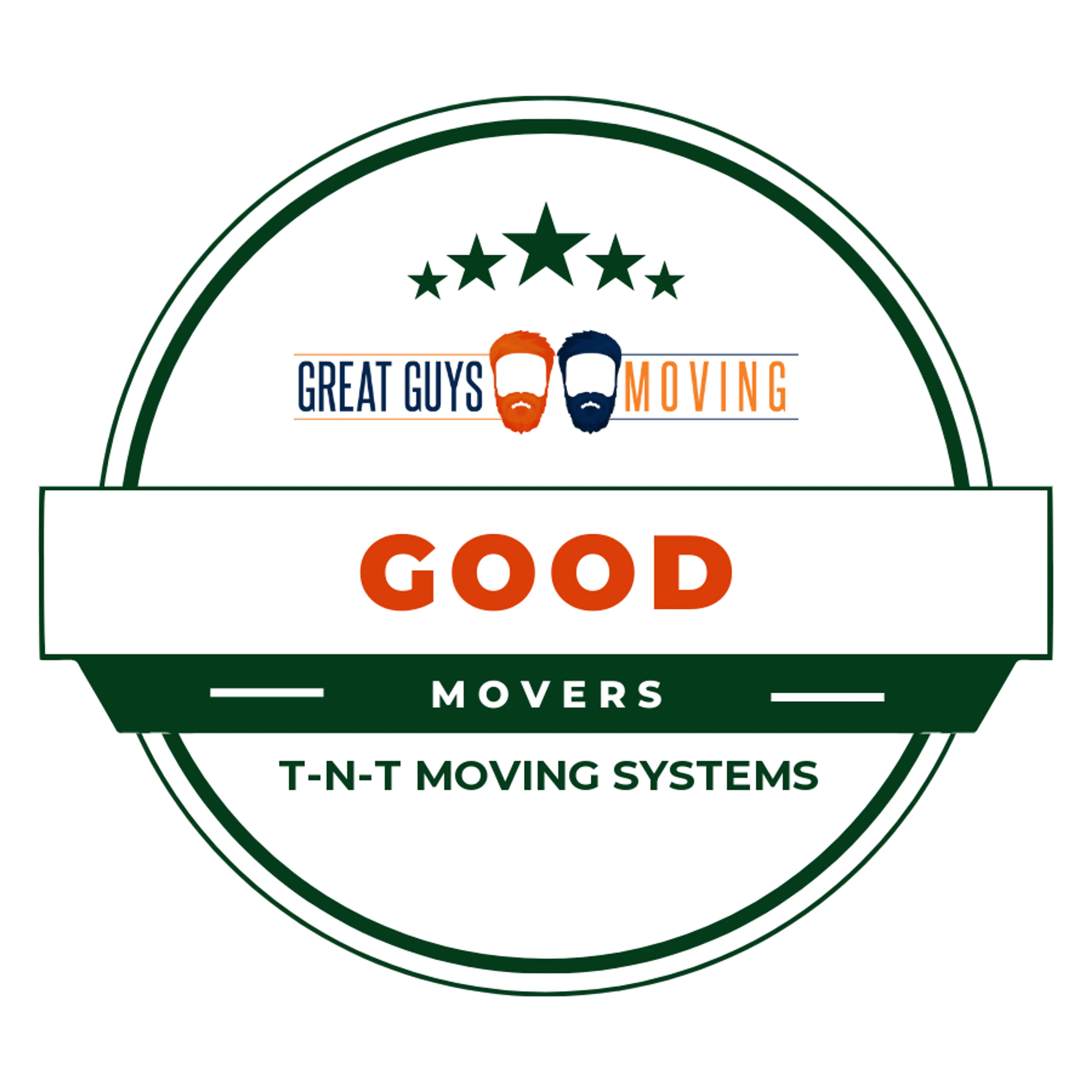 T-N-T Moving Systems Rating Image 2025 award