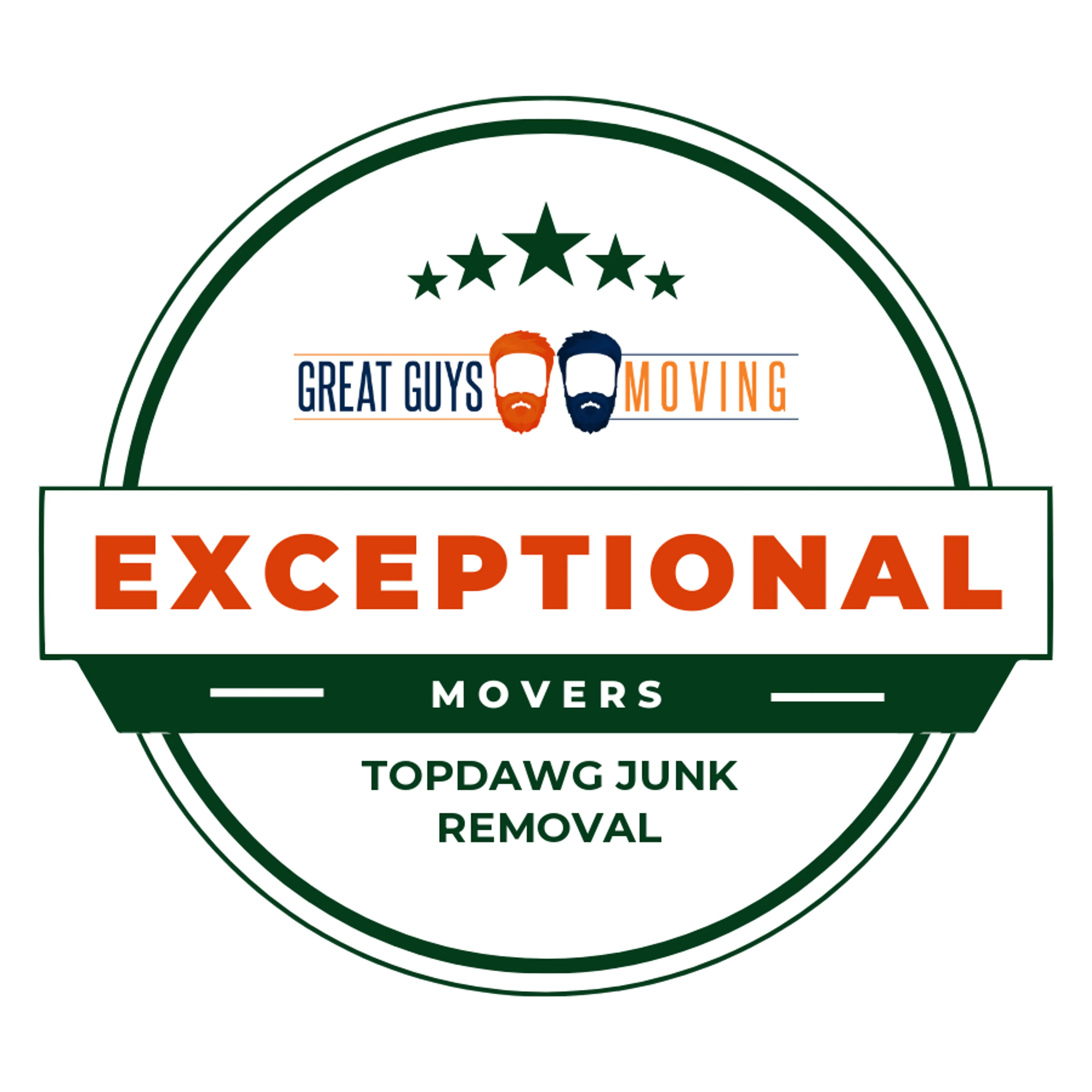 TopDawg Junk Removal Rating Image 2025 award