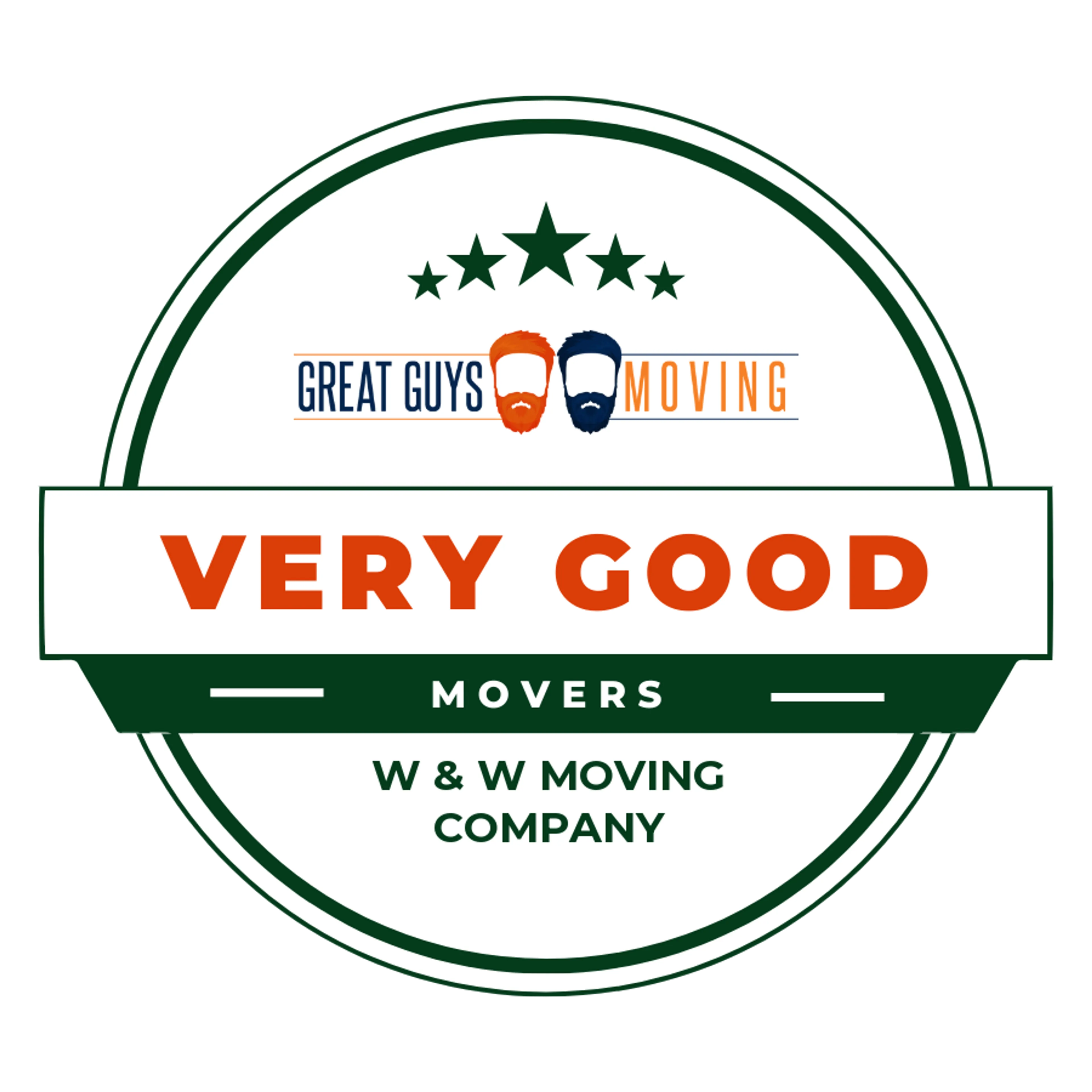 W & W Moving Company Rating Image 2026 award